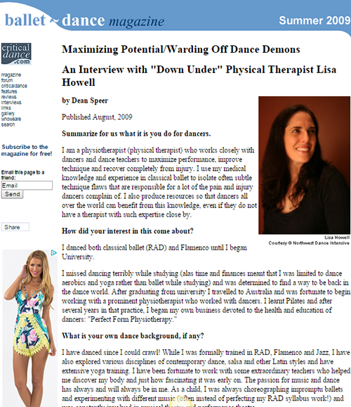 Article from Ballet Dance Magazine – The Ballet Blog