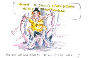 Overstretching 0.4 - Cartoons - Mike Howell - L3 Flex - Dance Teacher Training - Lisa Howell - The Ballet Blog